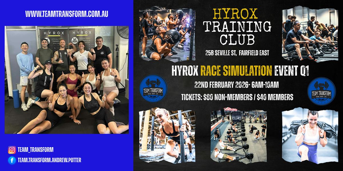 HYROX Training Club - Race Simulation - FAIRFIELD EAST - Q1, Team ...