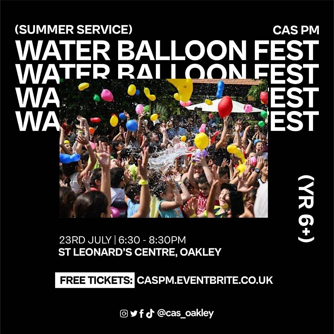 Water Balloon Festival, St Leonards Centre, Oakley, 23 July 2023