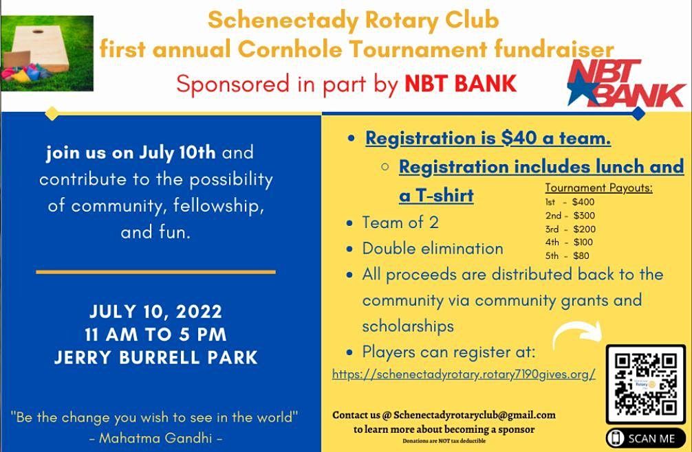 Schenectady Rotarys First Annual Cornhole Tournament, Jerry Burrell