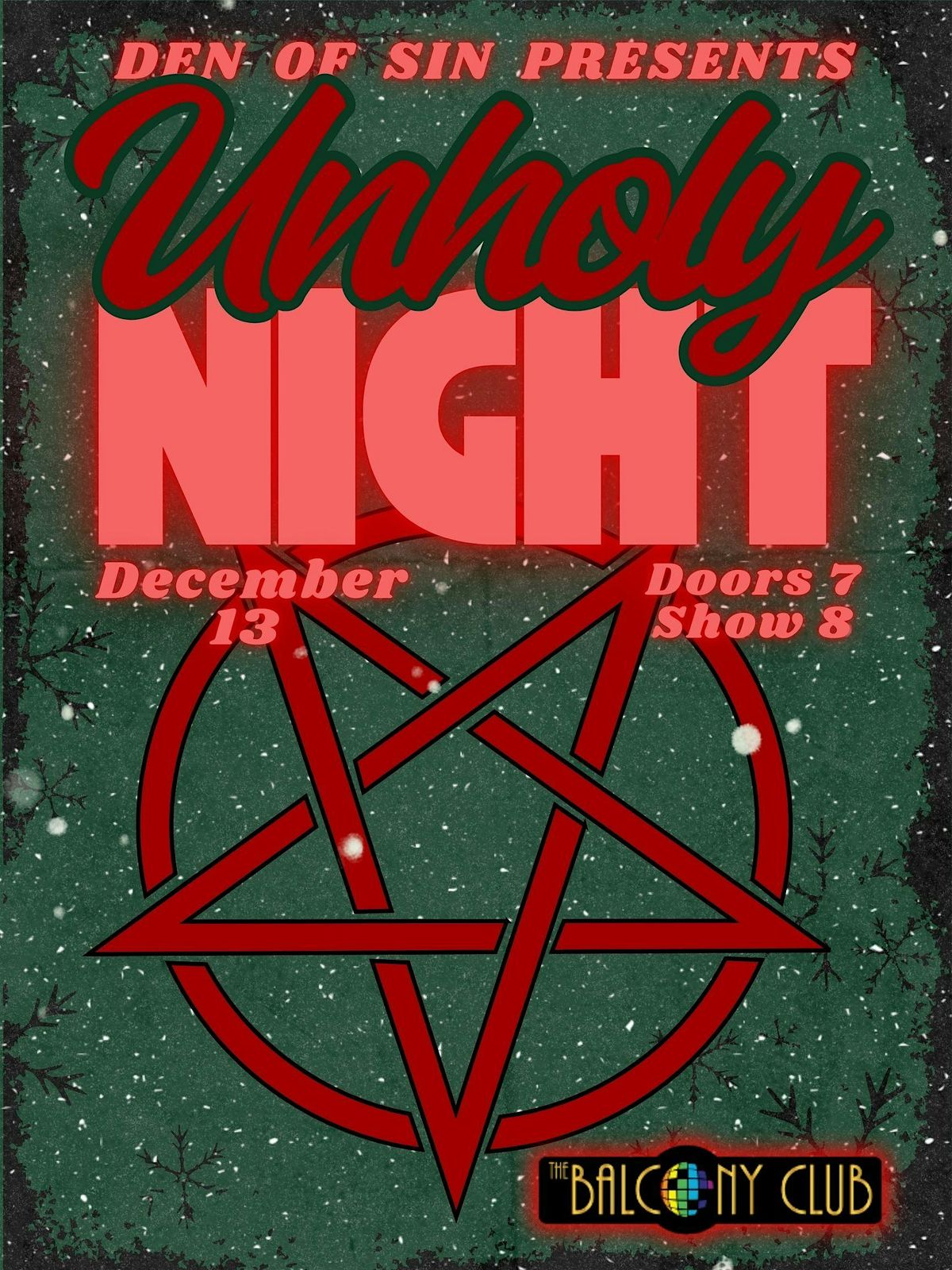 Den of Sin presents: Unholy Night, 13 December | Event in Boise | AllEvents