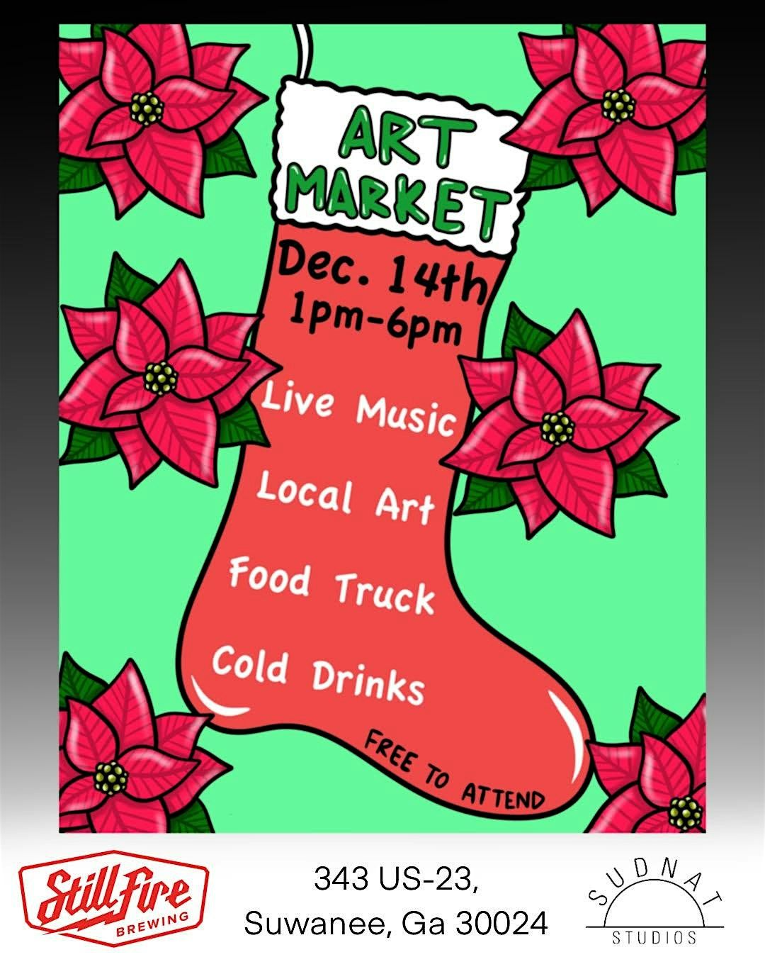 Holiday Art Market @ Stillfire Brewing, 14 December | Event in Suwanee | AllEvents