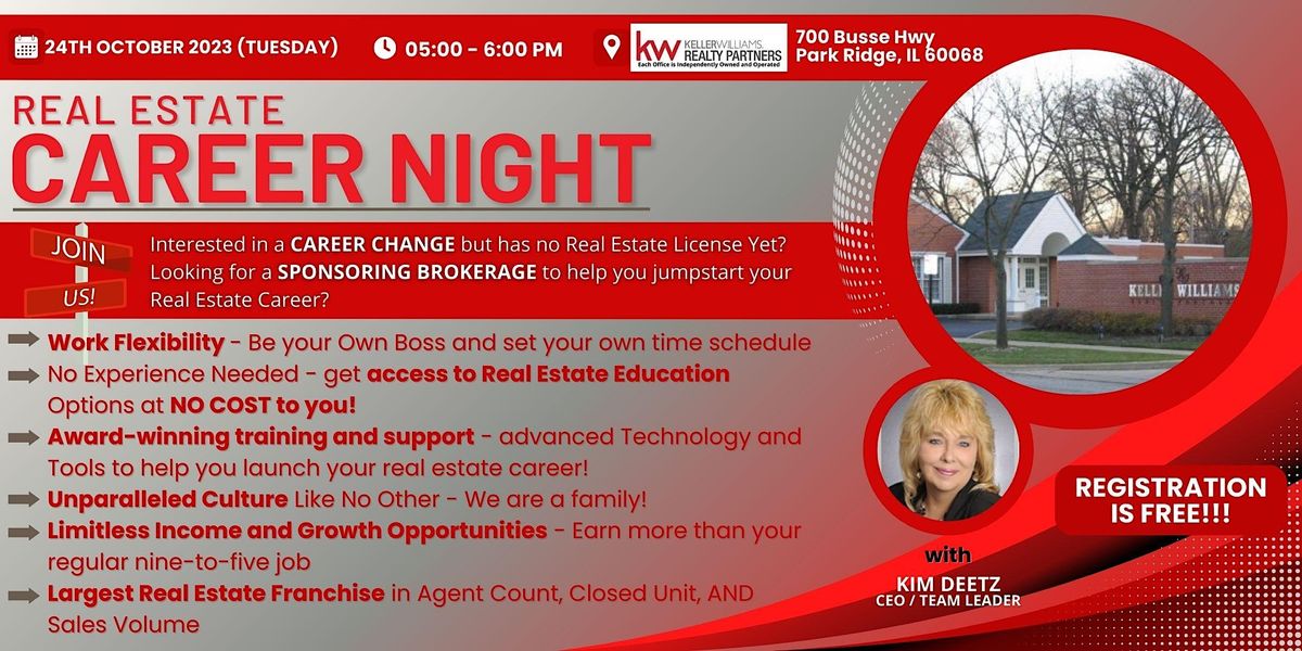 GET READY FOR A CAREER CHANGE AND BE THE NEXT TOP REALTOR, Keller