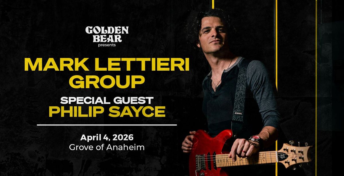Mark Lettieri Group, 3 April | Event in Anaheim | AllEvents