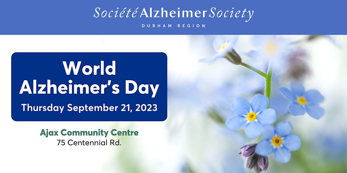 World Alzheimers Day Event, Ajax Community Centre, 21 September 2023 ...
