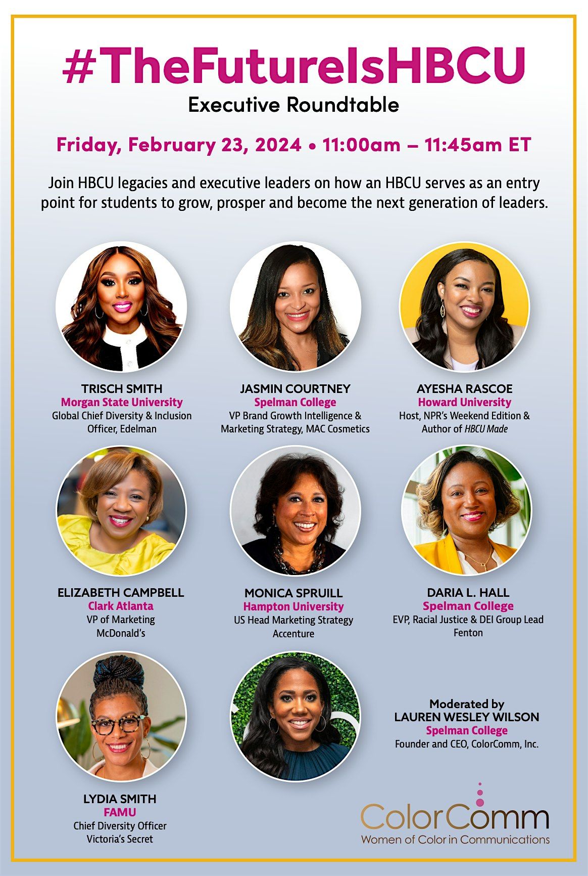 Presents The Future is HBCU Executive Roundtable, February
