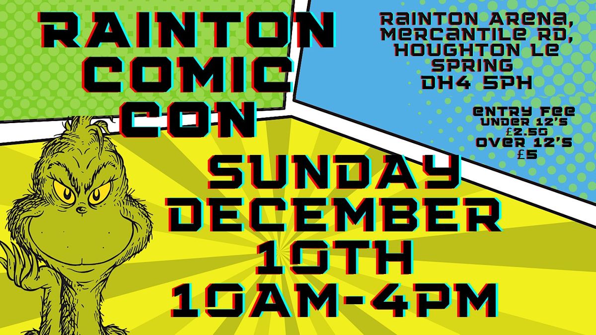 Rainton Comic convention, 10 December | Event in Houghton le Spring | AllEvents.in