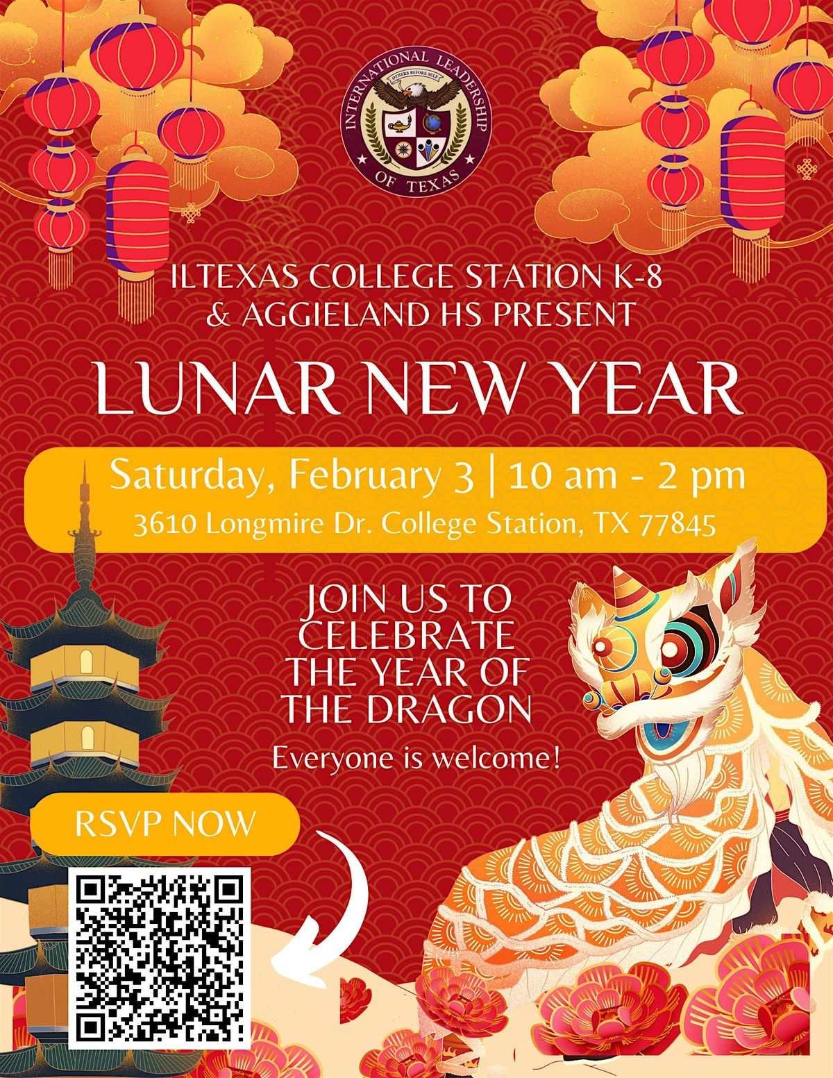 ILTexas College Station K8 & Aggieland HS Lunar New year Celebration