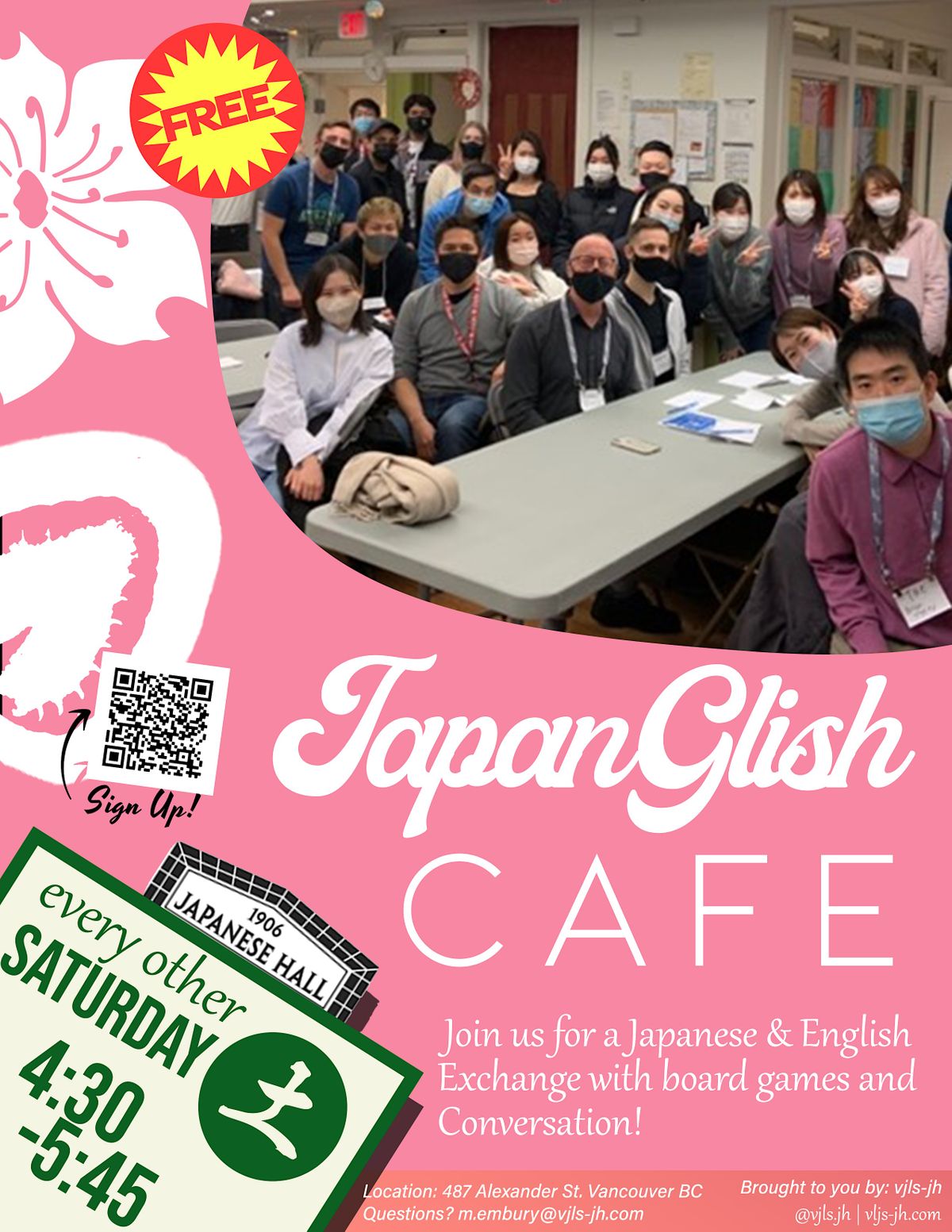 Japanglish cafe, Vancouver Japanese Language School Japanese Hall