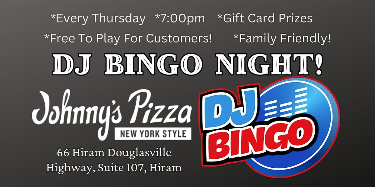DJ Bingo at Johnny's Pizza in Hiram- Every Thursday | Event in Hiram | AllEvents