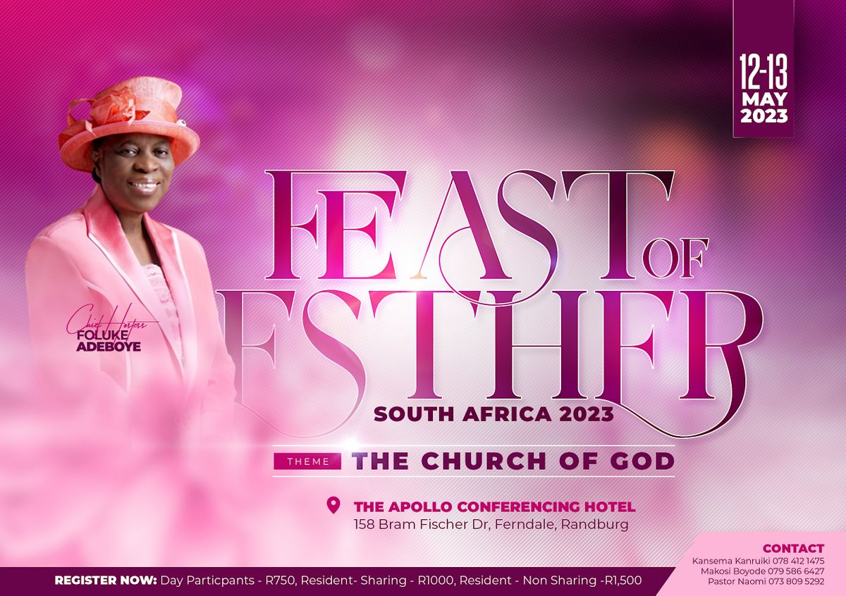 Feast of Esther South Africa Conference 2023, Apollo Conferencing Hotel