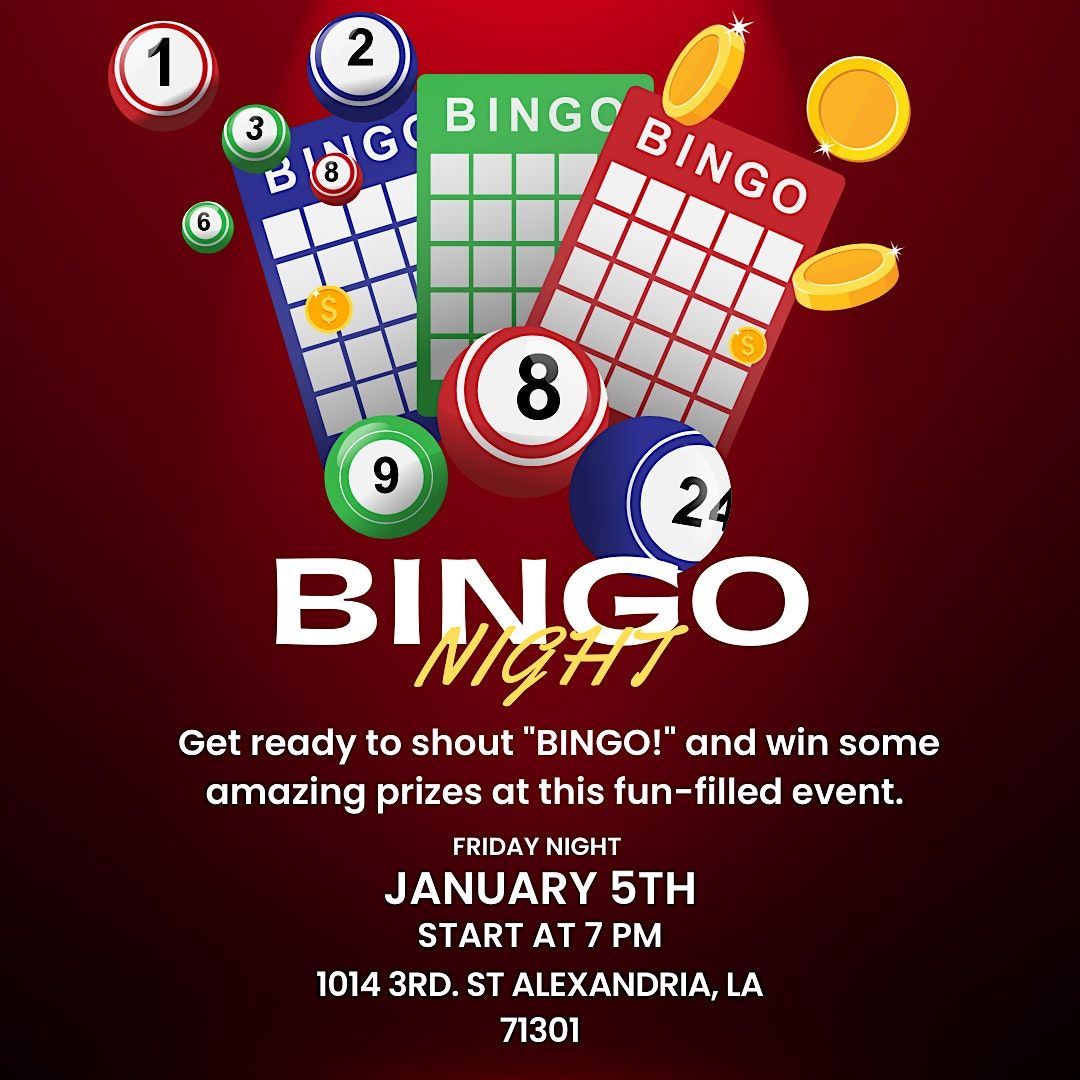Bingo Night at Midstate, 1014 3rd Street, Alexandria, LA, USA, January