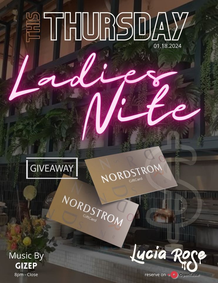 Ladies Night Lucia Rose GIVEAWAY for the LADIES! , Lucia Rose