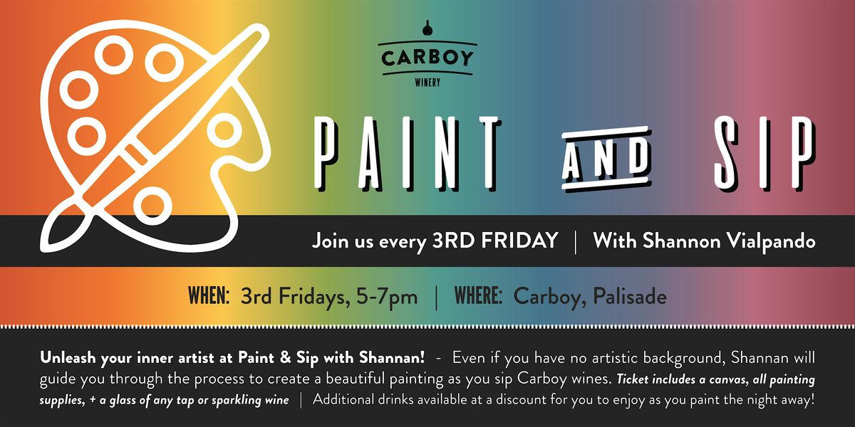 Paint and Sip with Shannan | Event in Palisade | AllEvents
