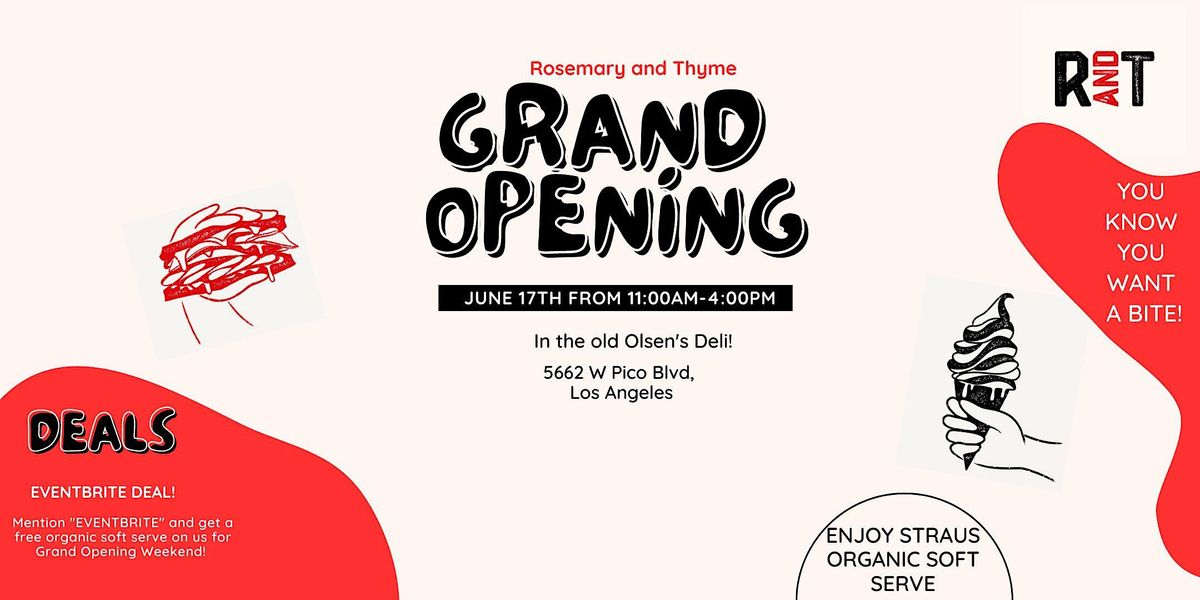 Grand Opening Rosemary and Thyme, 5662 W Pico Blvd, Los Angeles, 17