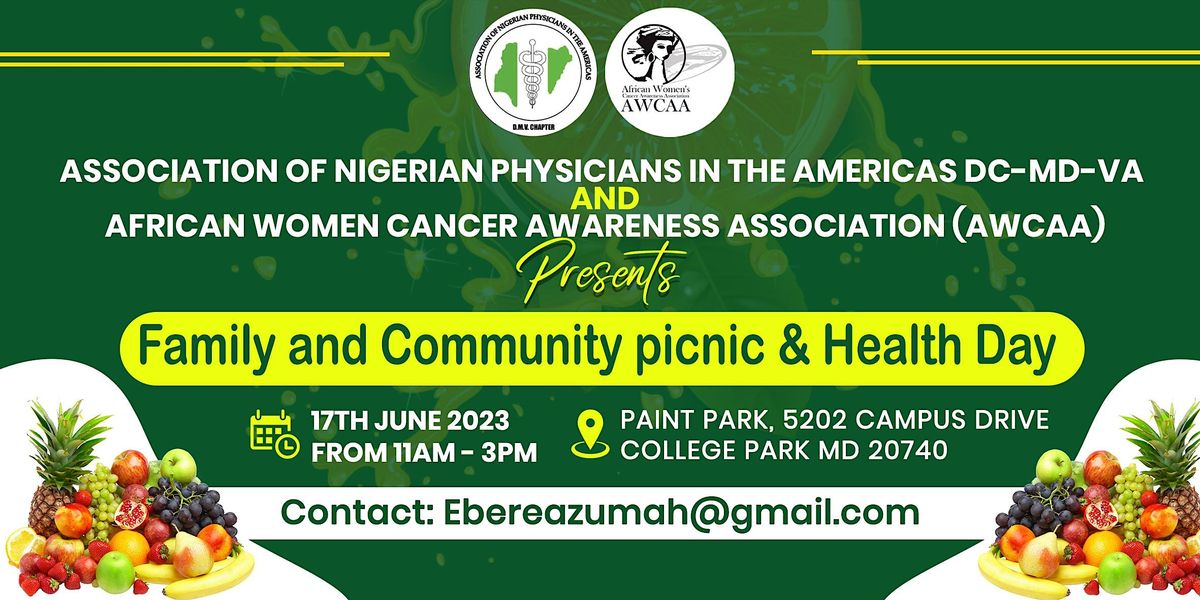Family and Community Picnic & Health Day, 8955 Edmonston Rd, Greenbelt