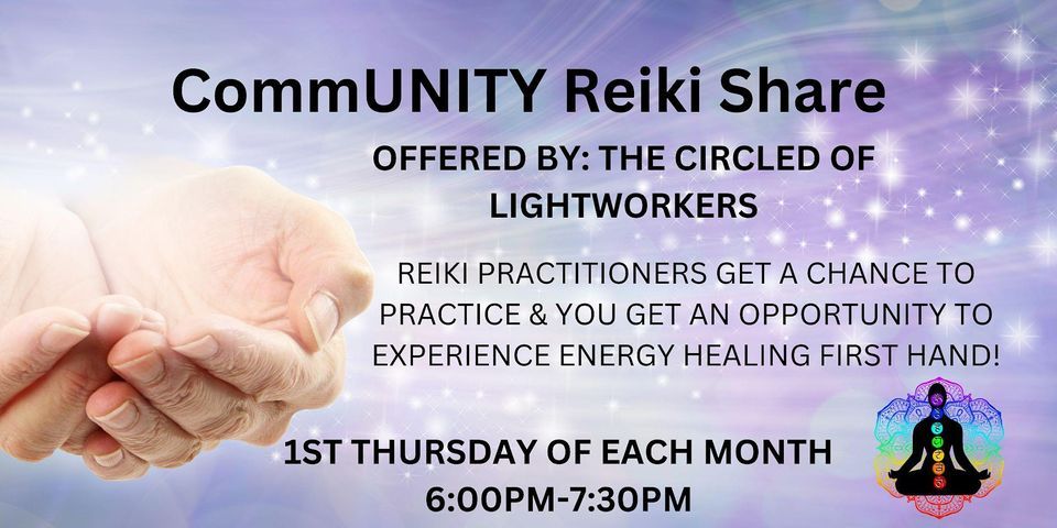 Circle of Lightworkers, Open CommUNITY Reiki Share, 2515 Watson Avenue ...