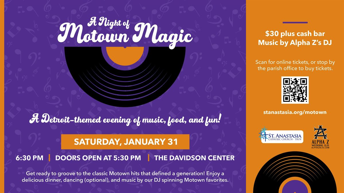 A Night of Motown Magic, 31 January | Event in Troy | AllEvents