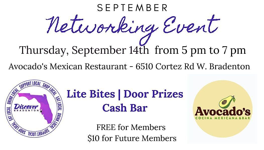 Discover Bradentons Sept. Networking Event Avocados Mexican Restaurant
