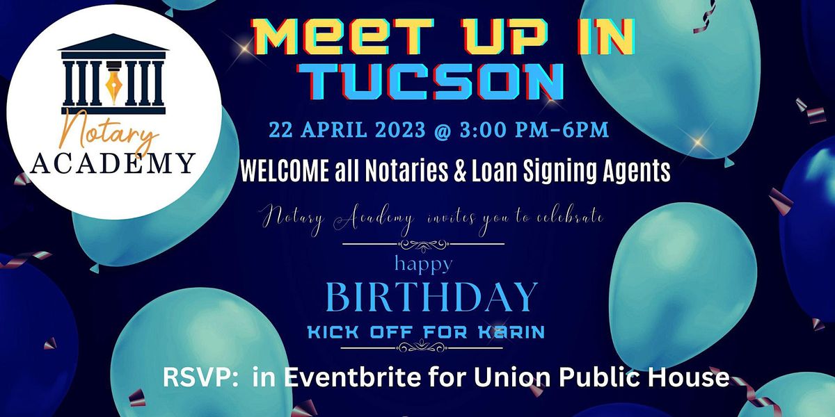 MEET UP Notary Academy AZ & Mock Loan Signing & General Notary Training