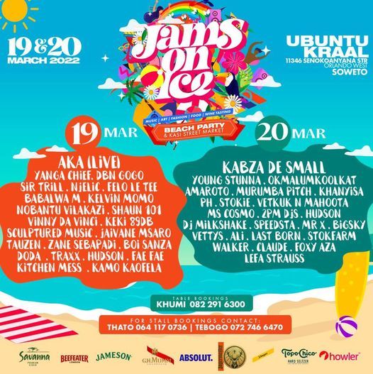 Jams On Ice Beach Party & Kasi Street Market