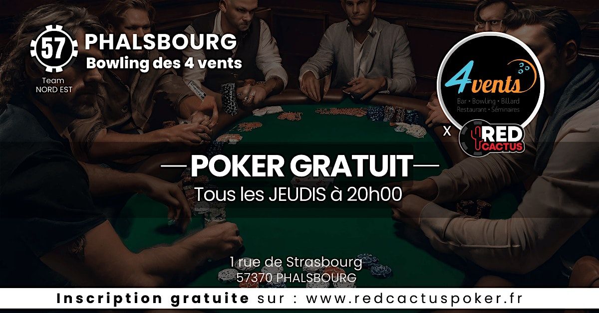 Soirée RedCactus Poker X Bowling des 4 vents à PHALSBOURG (57) | Event in Phalsbourg | AllEvents