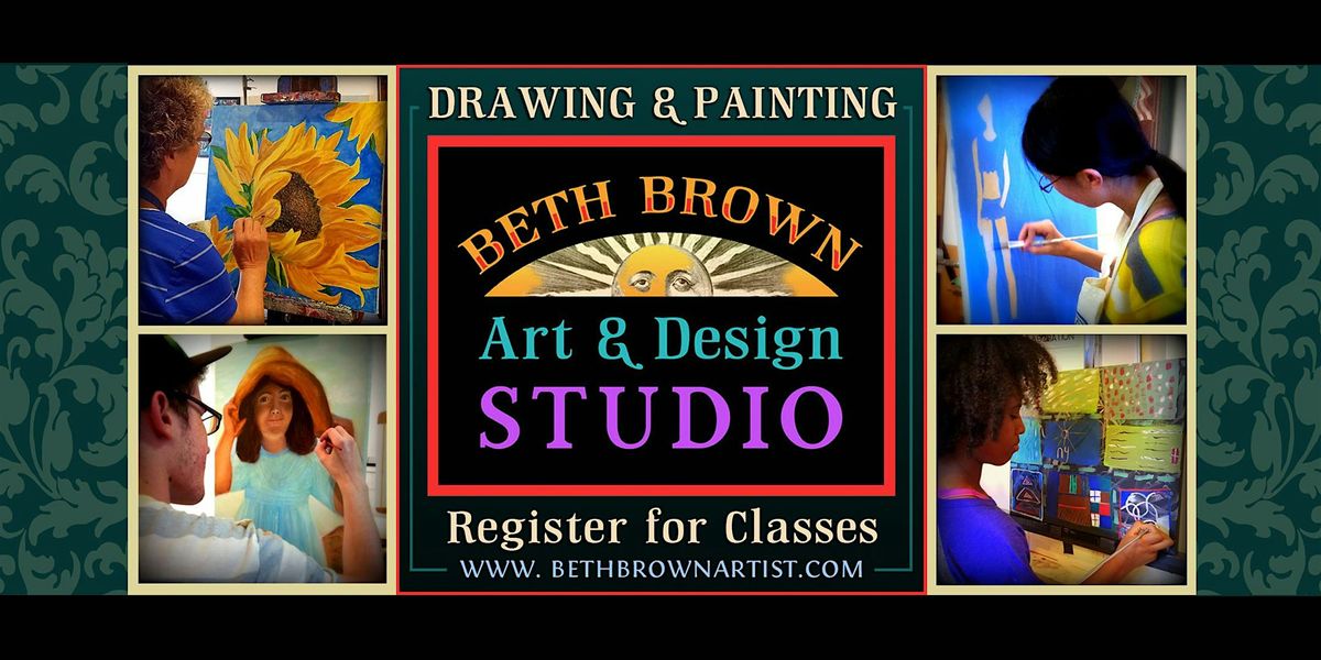 SaturdaysDrawing and Painting Class Registration. InPerson Studio