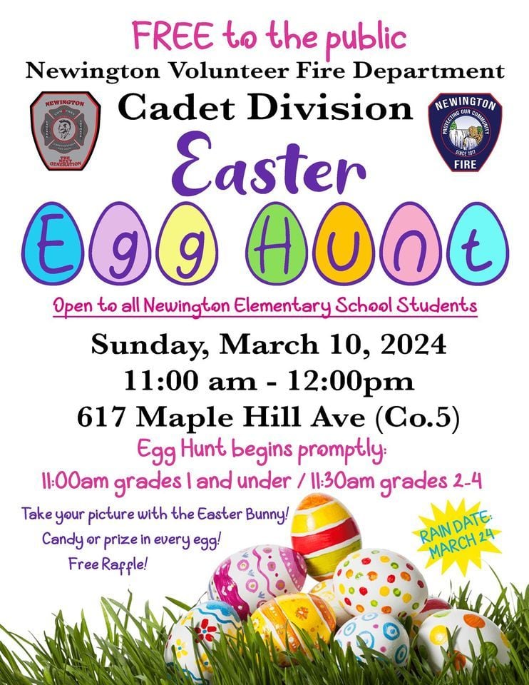 NVFD Cadet Division Easter Egg Hunt, 617 MAPLE HILL AVE, Newington, CT