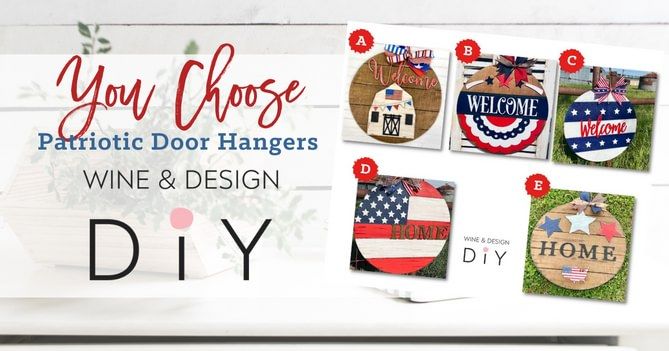 DIY You Choose 18 Patriotic Hangers Wine Design Culpeper VA 
