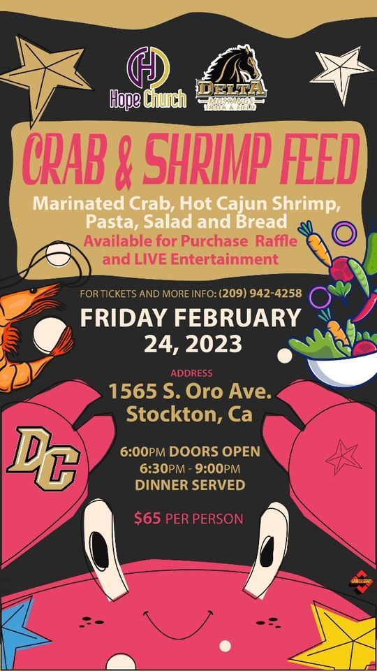 2023 Crab and Shrimp Feed, Hope Church, Stockton, 24 February 2023