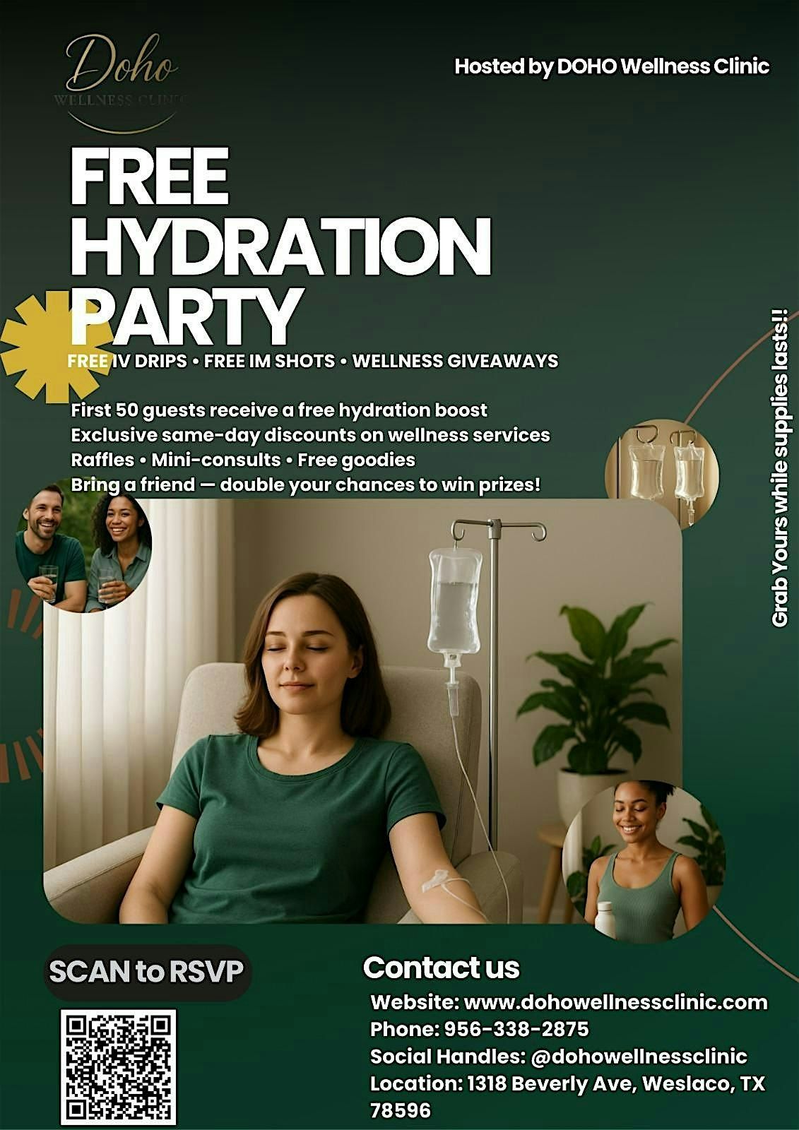 Free IV Hydration Party, 5 December | Event in Weslaco | AllEvents