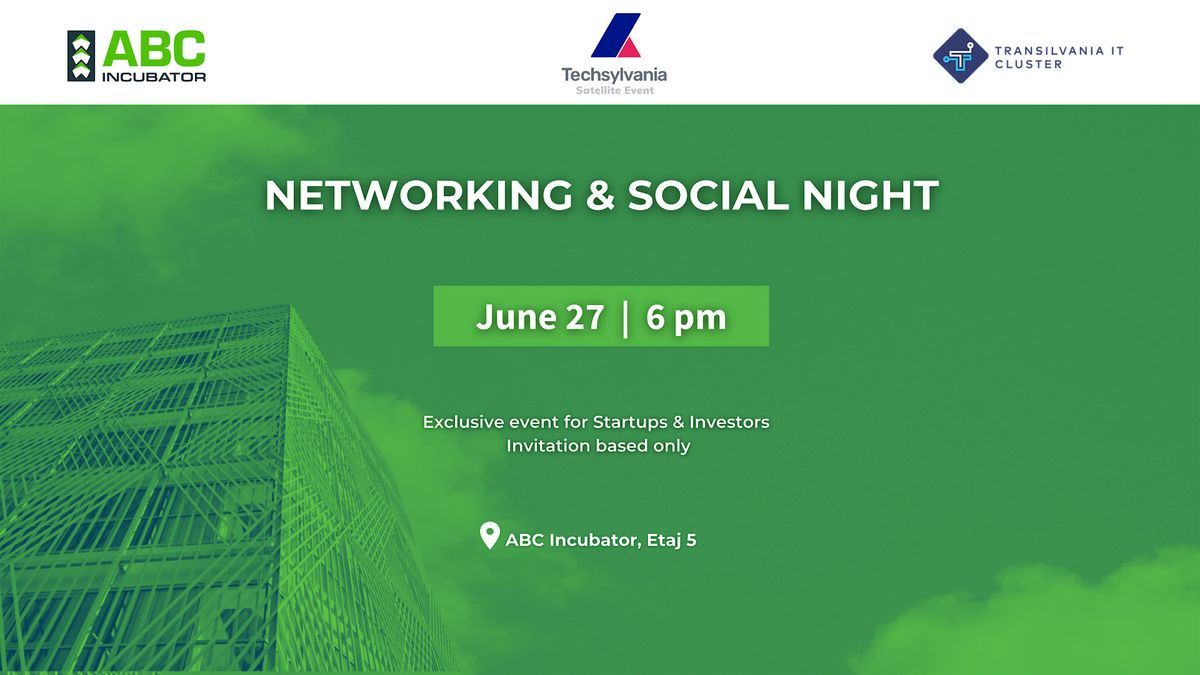 Abc Networking Event Networking & Social Night by Transilvania IT Cluster & ABC Incubator ...