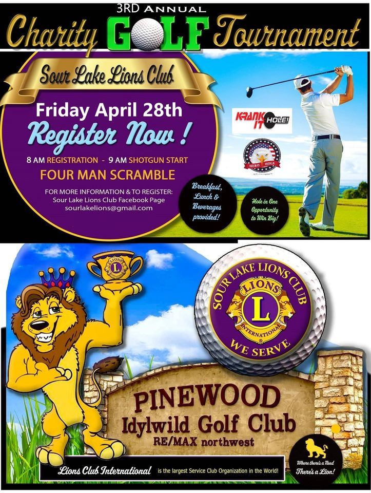 3rd Annual Sour Lake Lions Club Charity Golf Tournament, IDYLWILD GOLD