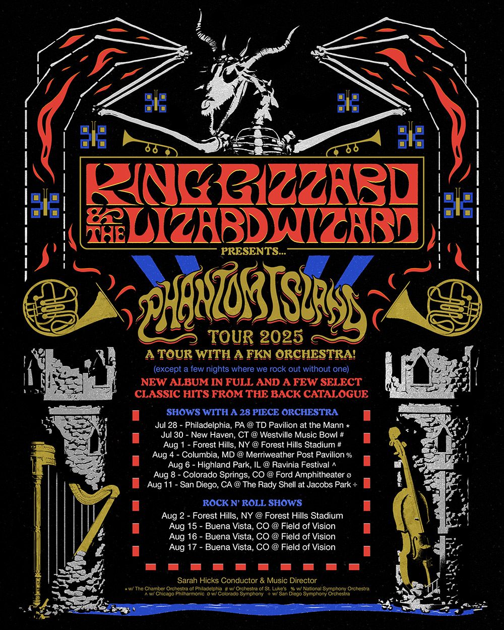King Gizzard & The Lizard Wizard With The National Symphony Orchestra, 3 August | Event in Columbia | AllEvents