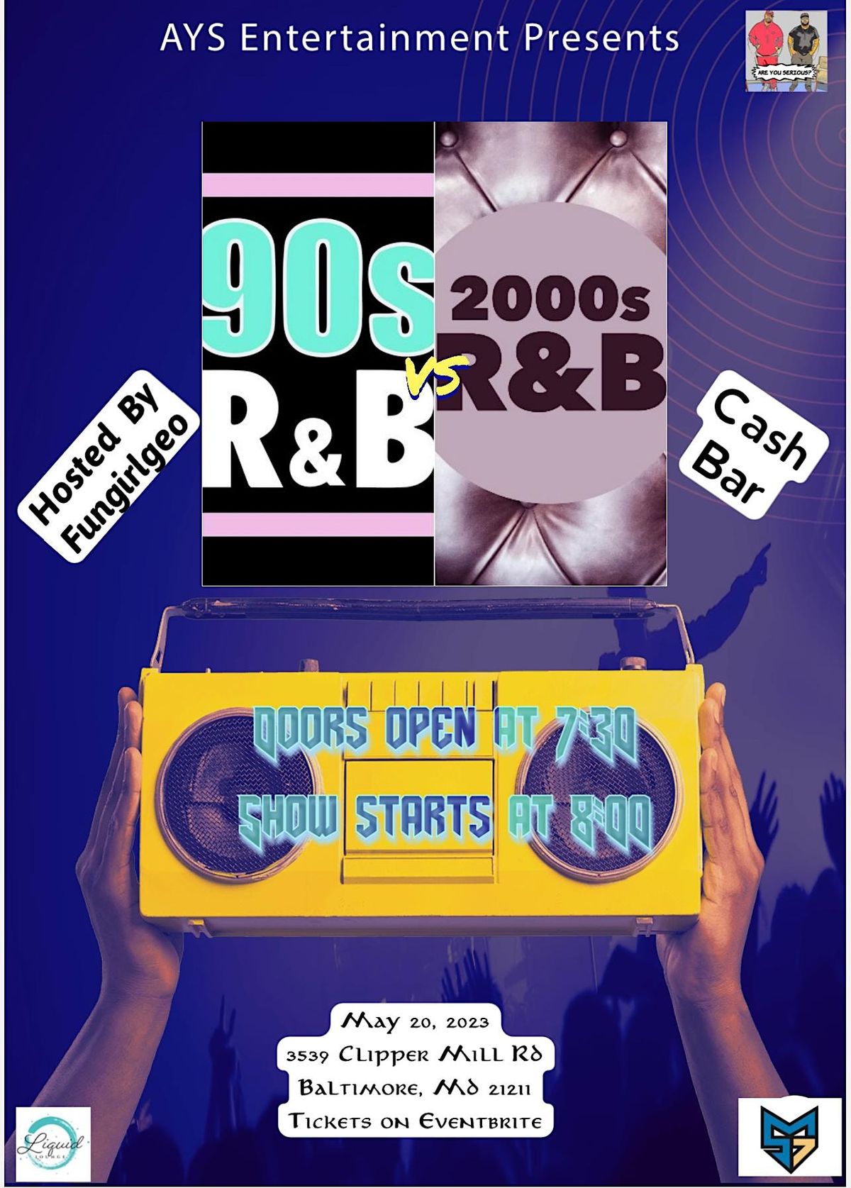 90s Vs 2000s R B 3539 Clipper Mill Rd Baltimore May 20 To May 21