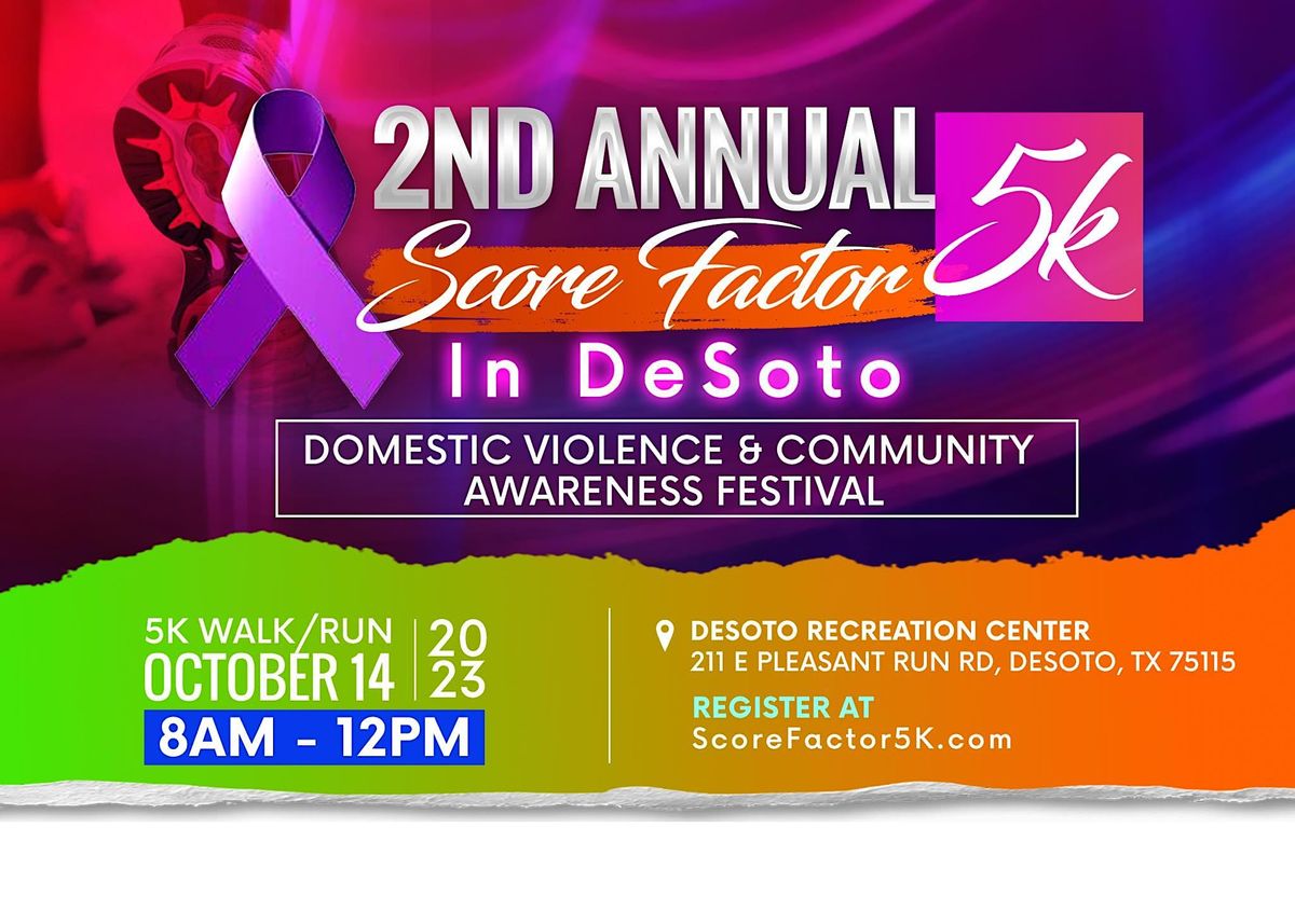 Score Factor Domestic Violence Awareness 5K, 211 E Pleasant Run Rd ...