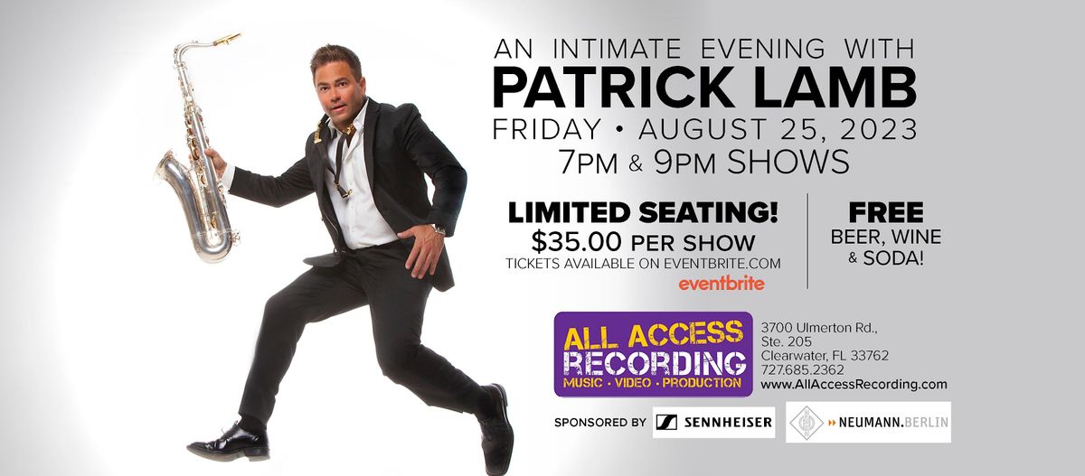 An Intimate Evening w/ Patrick Lamb, 25 August | Event in Clearwater | AllEvents.in
