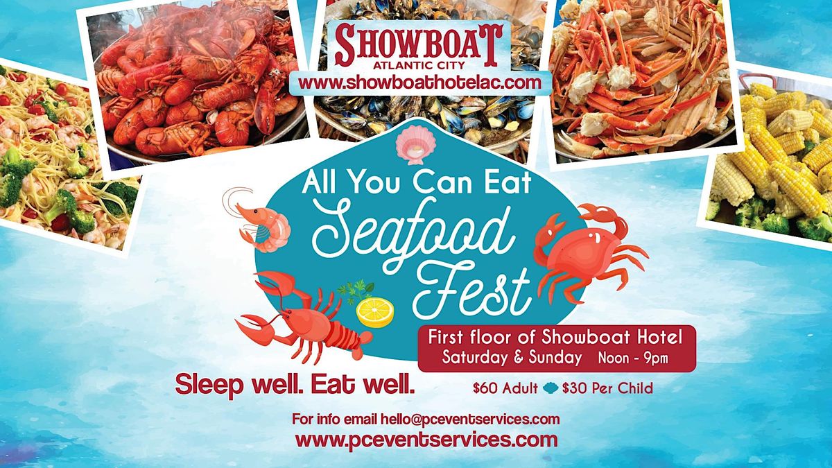 POP UP Buffet All You Can Eat Seafood at the Showboat Hotel, The