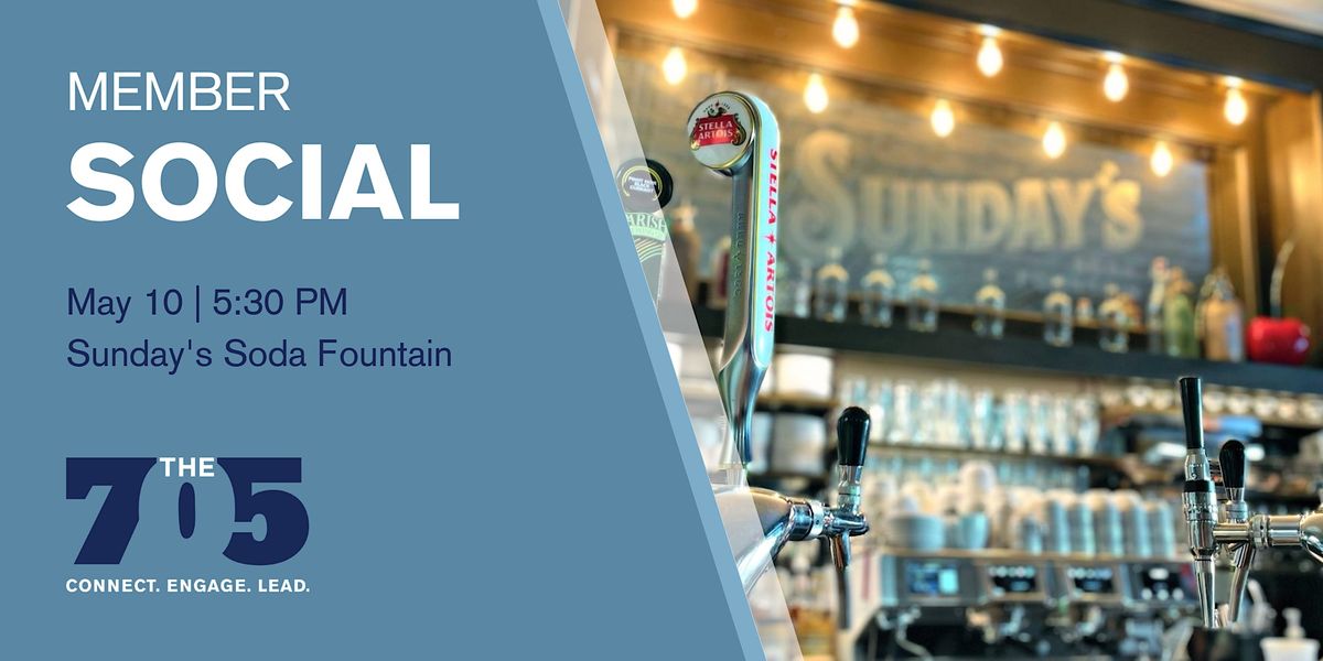 Member Social at Sundays Soda Fountain, Sunday's Soda Fountain