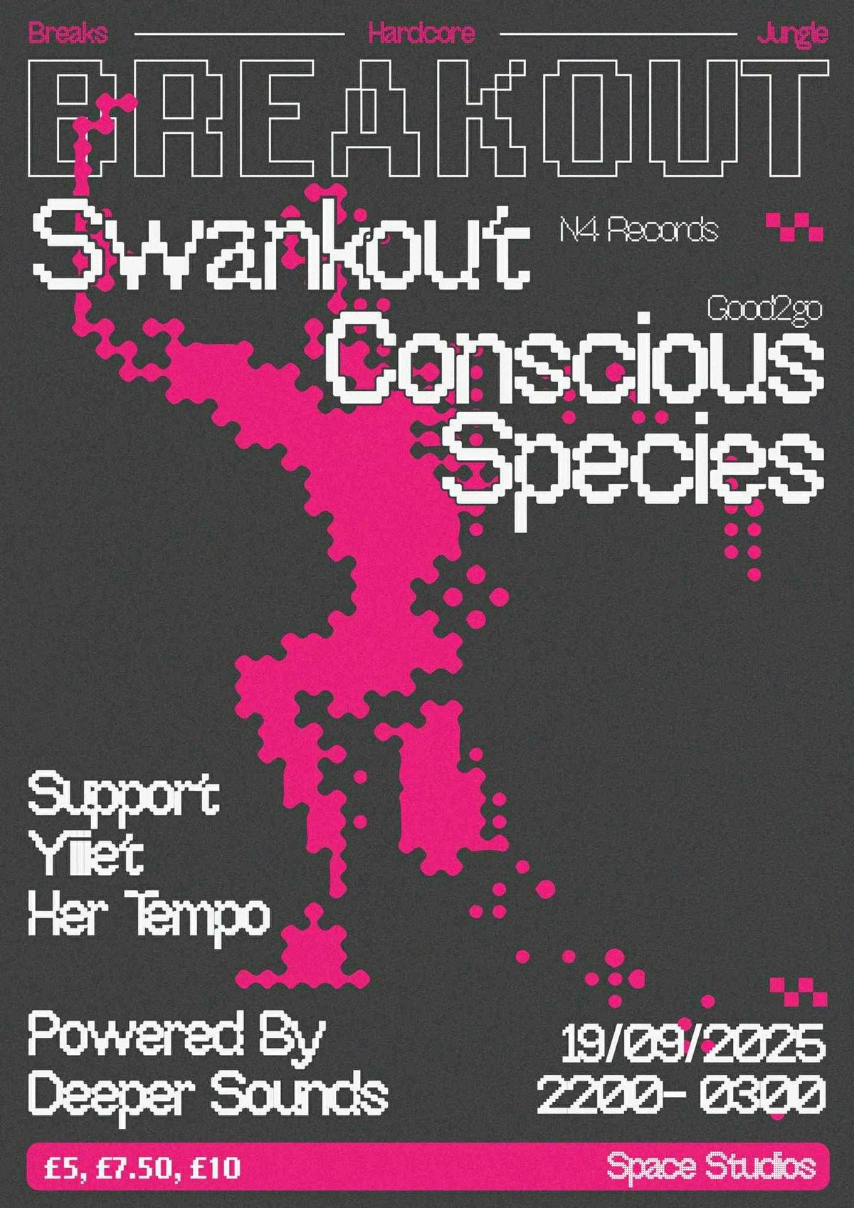 Breakout ft Swankout &amp; Conscious Species, 19 September | Event in Norwich | AllEvents