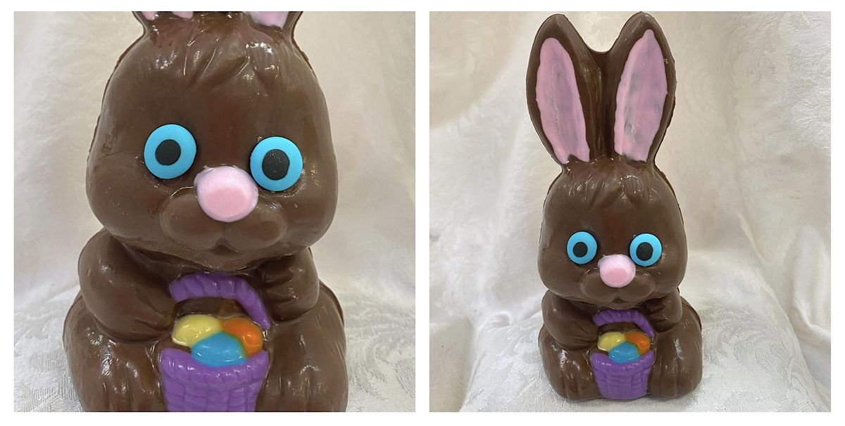 Solid Chocolate Bunny make&take, Sugar Showcase, Austintown, April 4 to