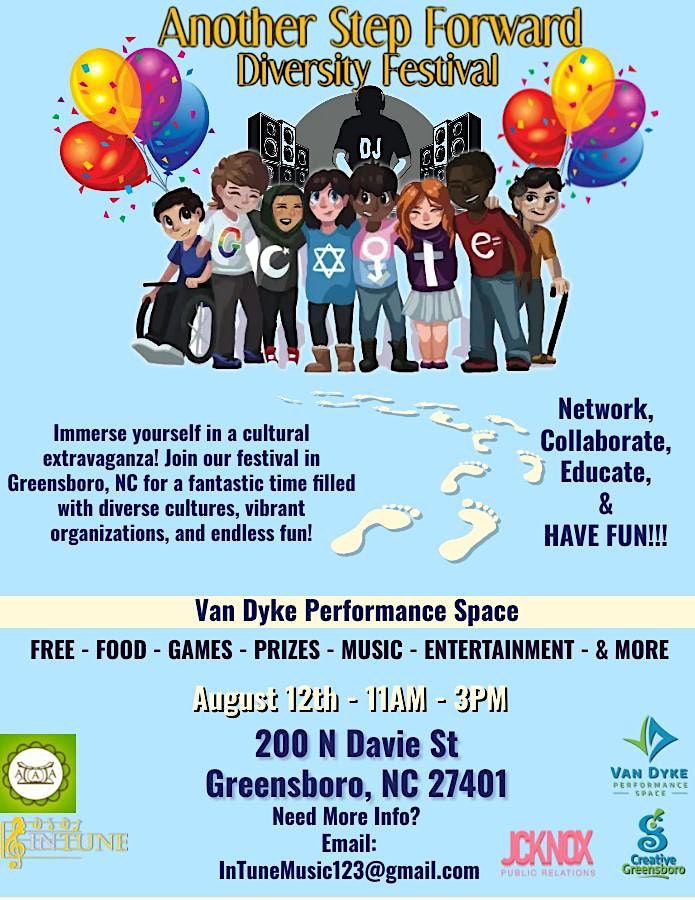 Another Step Forward Diversity Festival, Greensboro Cultural Center