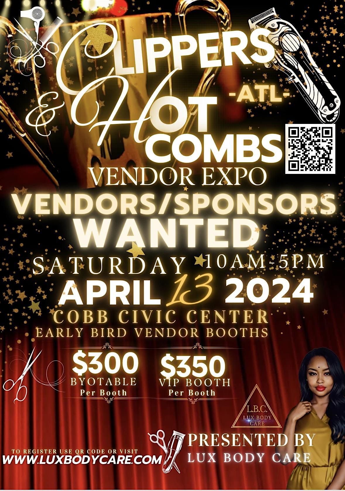 Vendors Wanted- Clippers & Hot Combs-Vendor Expo, Cobb County Civic Center, South Marietta Parkway Southeast, Marietta, Cobb, GA, USA, 13 April 2024 | AllEvents.in vendors-wanted-clippers-hot-combs-vendor-expo-cobb-county-civic-center-south-marietta-parkway-southeast-marietta-cobb-ga-usa-13-april-2024-allevents-in