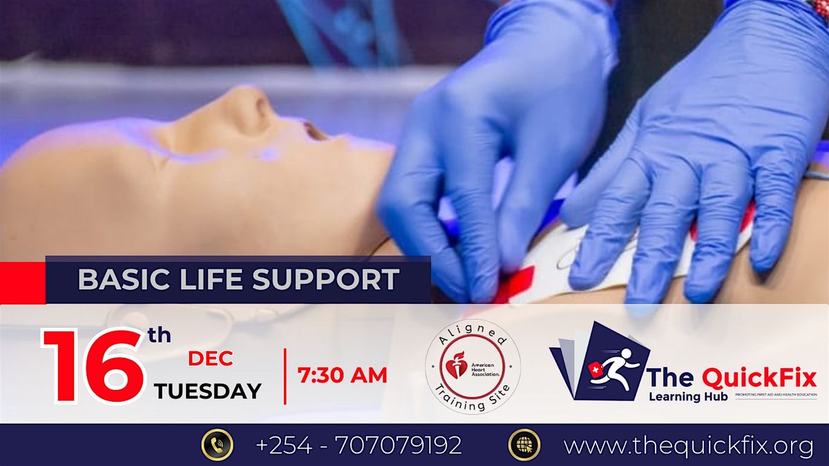 Basic Life Support Course - DECEMBER Edition, 16 December | Event in Nairobi | AllEvents