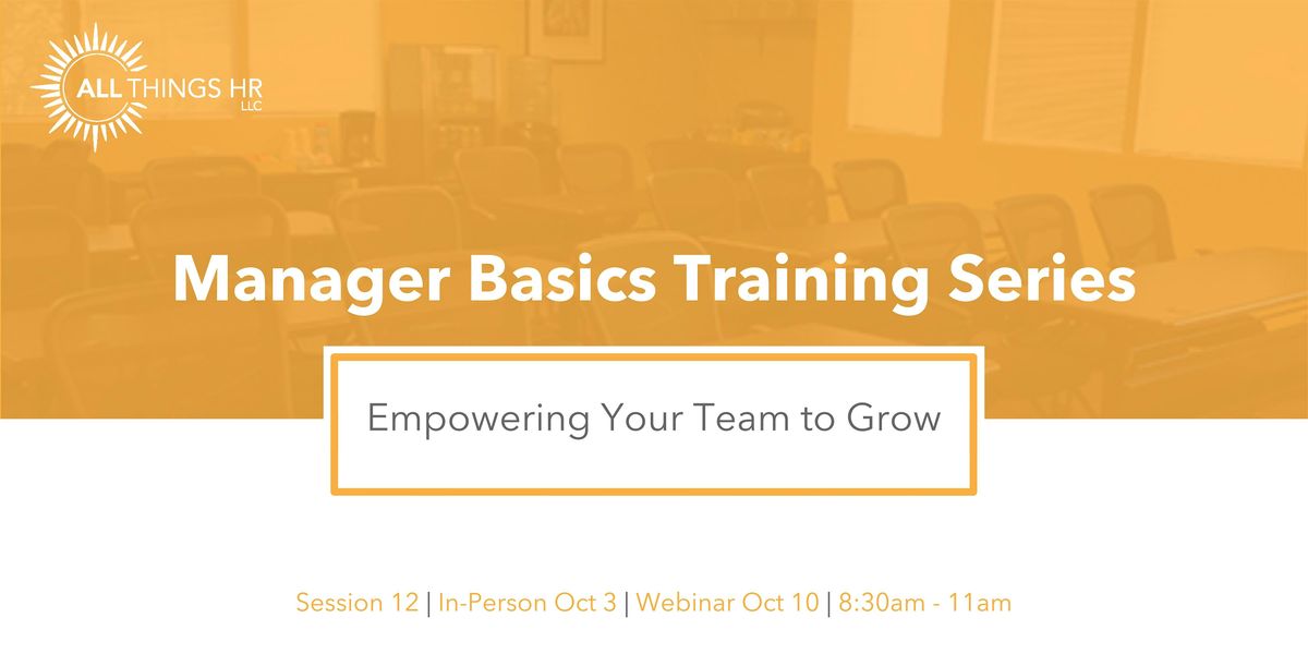 Empowering Your Team to Grow, 3 October | Event in Lynnwood | AllEvents