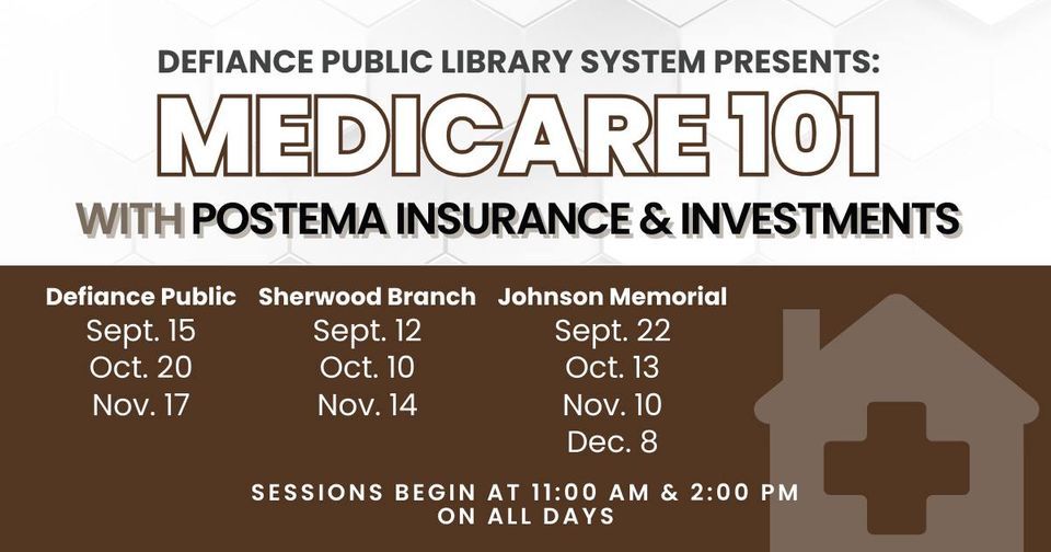 Medicare 101, Johnson Memorial Library, Spencerville, December 8 2023