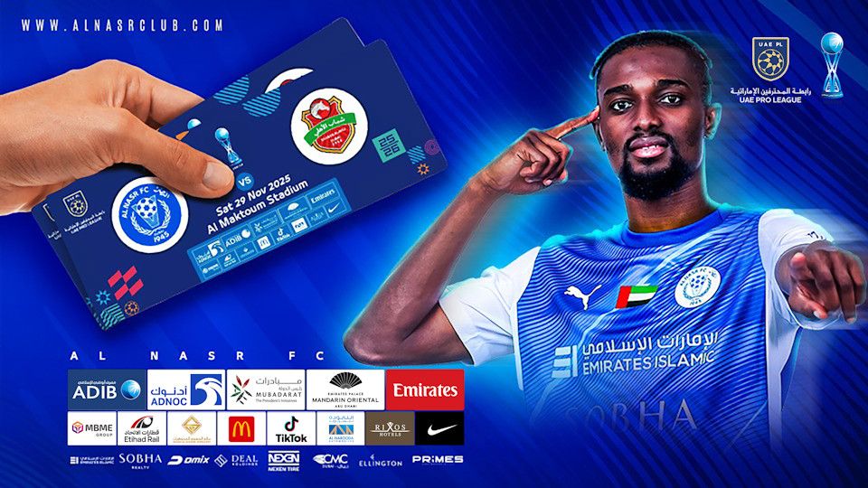 Al Nasr FC vs Shabab Al Ahli FC - ADIB CUP Quarter Finals, 29 November | Event in Dubai | AllEvents