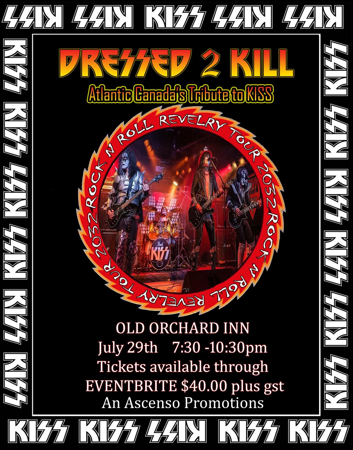 Dressed 2 K*ll (Kiss CoverBand), Old Orchard Inn & Spa, Wolfville, 29