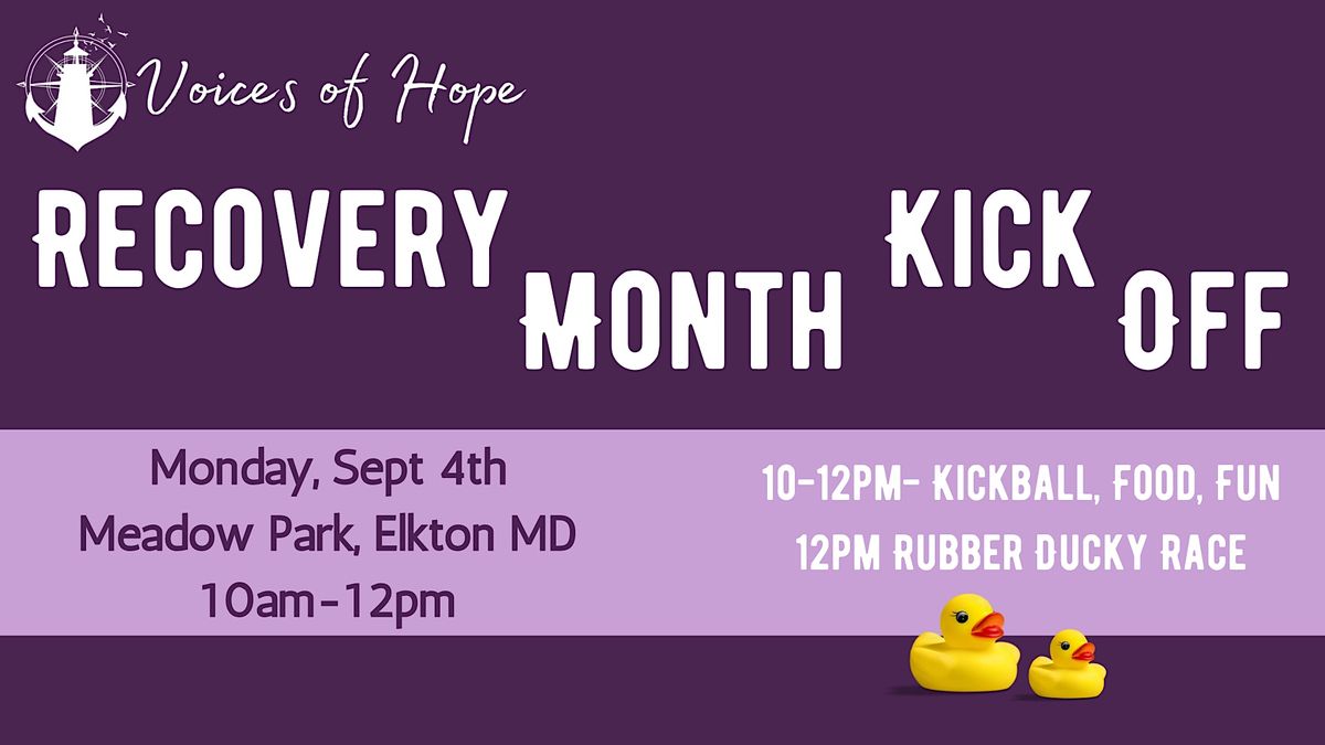 Recovery Month Kick Off, Meadow Park, Elkton, September 4 2023