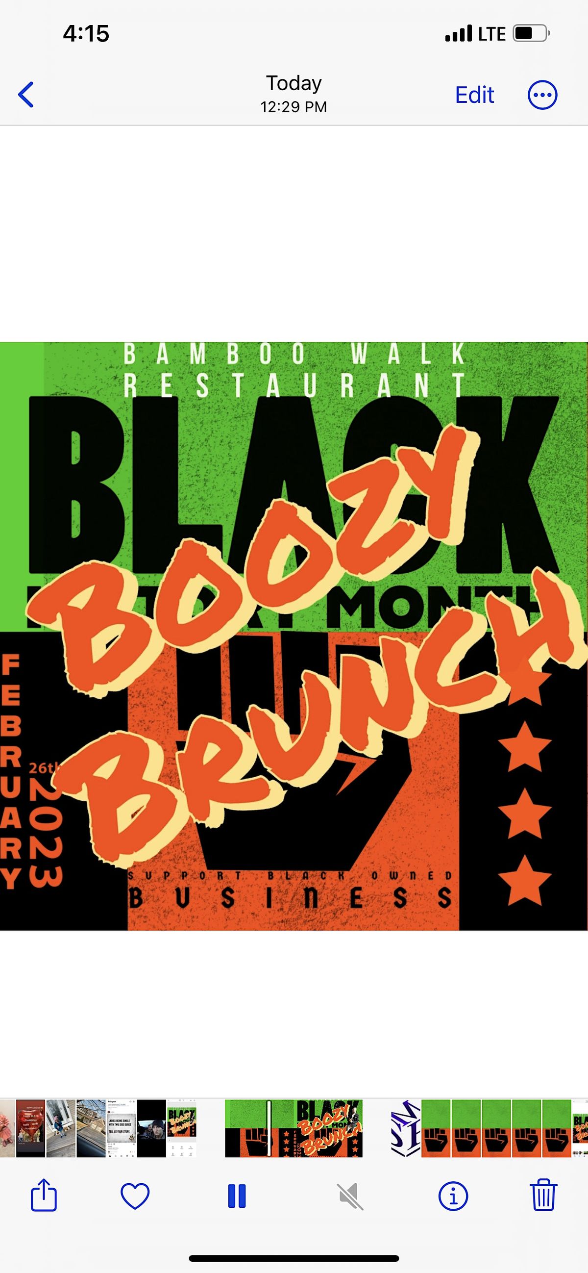 Black History Month Boozy Brunch, Bamboo Walk Caribbean Restaurant