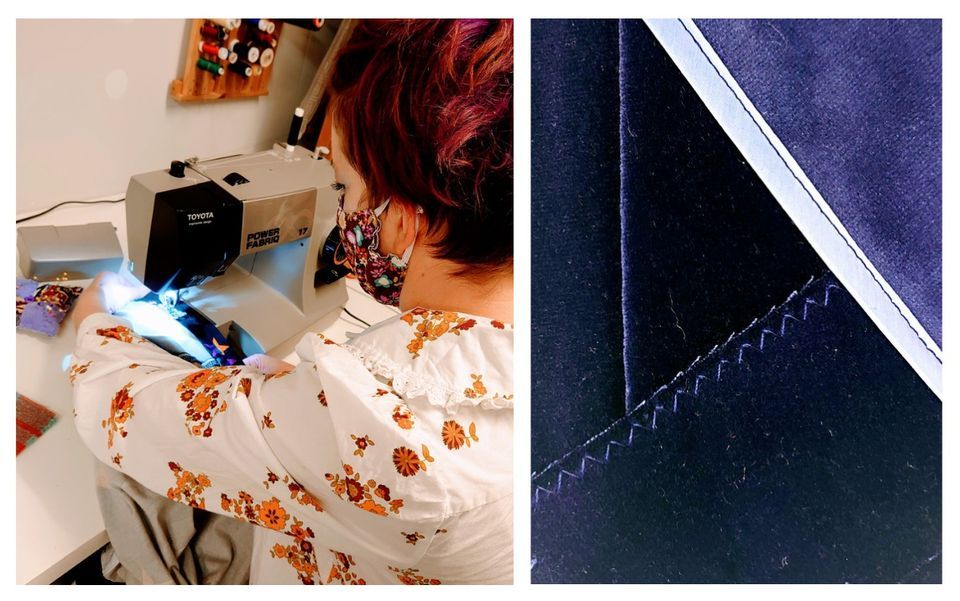 Learn to sew difficult fabrics, The Out of the Blue Drill Hall